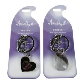 ROOST Schlüsselanhänger Frieden G236 Amethyst 2 Motive ass.