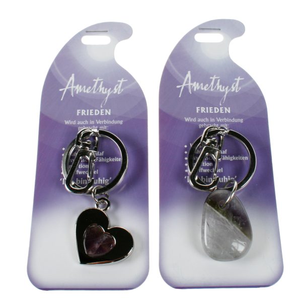 ROOST Schlüsselanhänger Frieden G236 Amethyst 2 Motive ass.