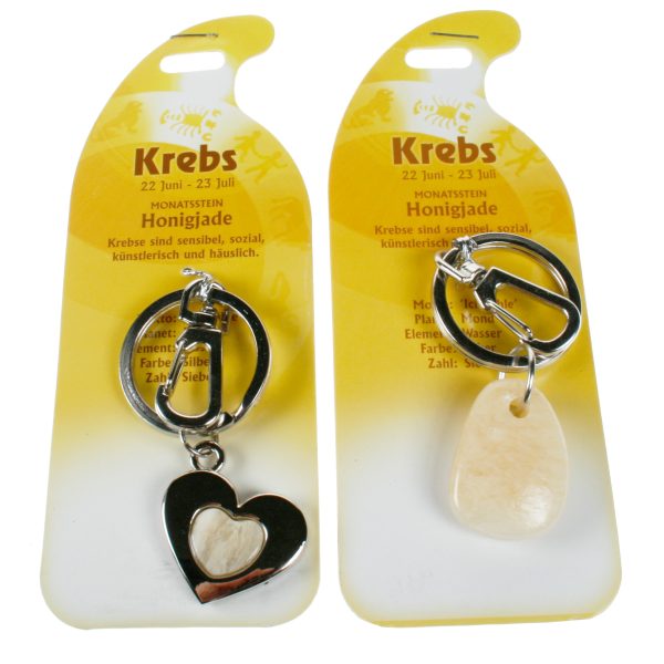 ROOST Schlüsselanhänger Krebs G264 Honigjade 2 Motive ass.