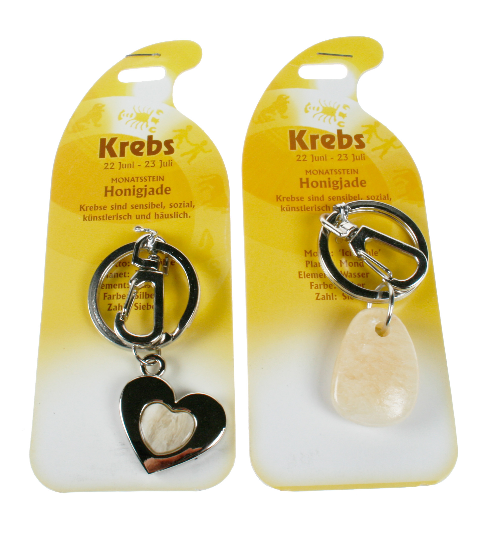 ROOST-G264-9002663652641 ROOST Schlüsselanhänger Krebs G264 Honigjade 2 Motive ass. – Hochwertig & günstig bei ShopDeca