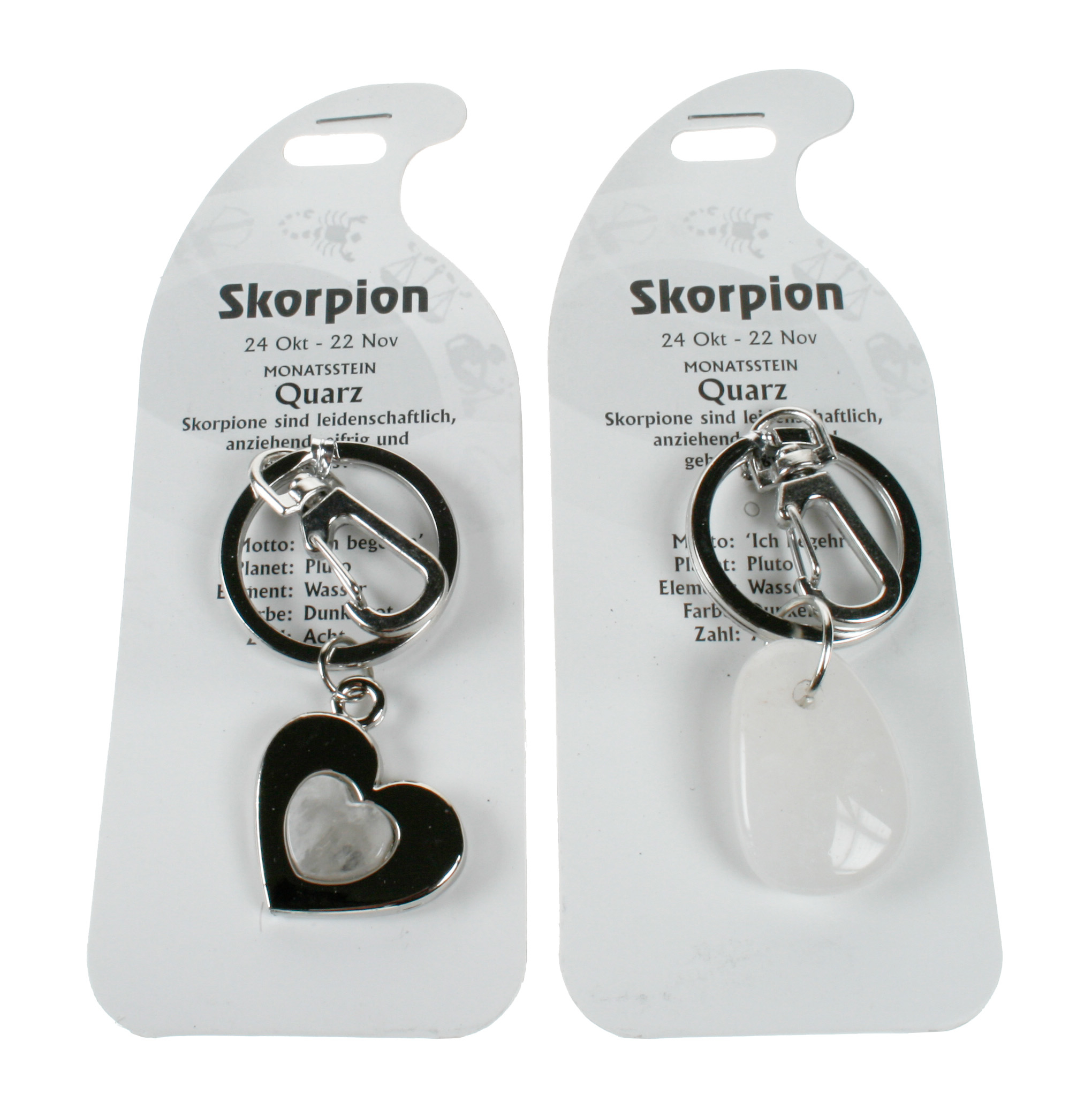 ROOST-G268-9002663652689 ROOST Schlüsselanhänger Skorpion G268 Quarz 2 Motive ass. – Bild 1