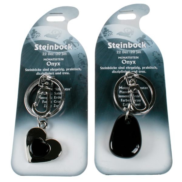ROOST Schlüsselanhänger Steinbock G270 Onyx 2 Motive ass.