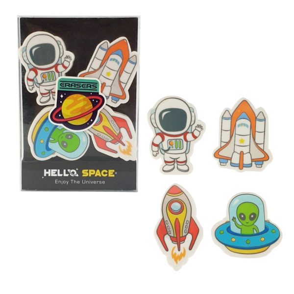 ROOST Radiergummi 4 Stück HAE-001 Space