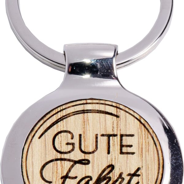 ROOST Schlüsselanhänger 3.5x3cm SA320 Gute Fahrt, rund