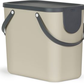 ROTHO Recyclingbox Albula 25lt 1024907422 Cappuccino 180x332x180mm