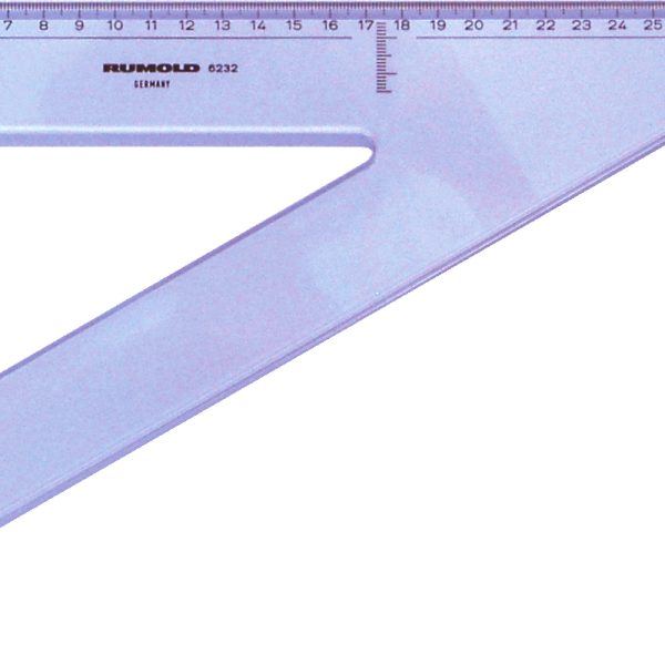 RUMOLD Zeichendreieck 29cm 6232 60° farbig/transp.