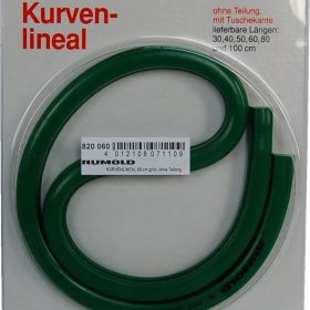 RUMOLD Kurvenlineal 60cm 820060 grün, ohne Teilung