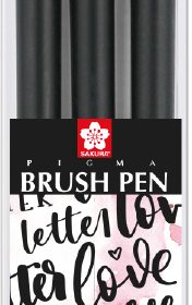SAKURA Pigma Brush Pen Set May&Berry POXFVKBP349S Fine/Medium/Bold 3 Stück