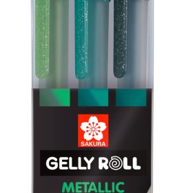 SAKURA Gelly Roll 0.5mm POXPGBMET3B Metallic Forest 3 Stück