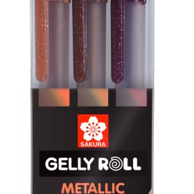 SAKURA Gelly Roll 0.5mm POXPGBMET3D Metallic Nature 3 Stück