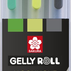 SAKURA Gelly Roll 0.35mm POXPGBMOO3G Moonlight Botanic 3 Stück