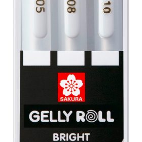 SAKURA Gelly Roll 0.3/0.4/0.5mm POXPGBWH3C White 3 Stück