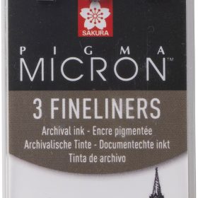 SAKURA Pigma Micron Set POXSDK3A 0,5/0,6/0,7mm 3 Stück