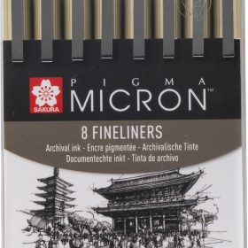 SAKURA Pigma Micron Set POXSDK8 0,15-0,50mm 8 Stück