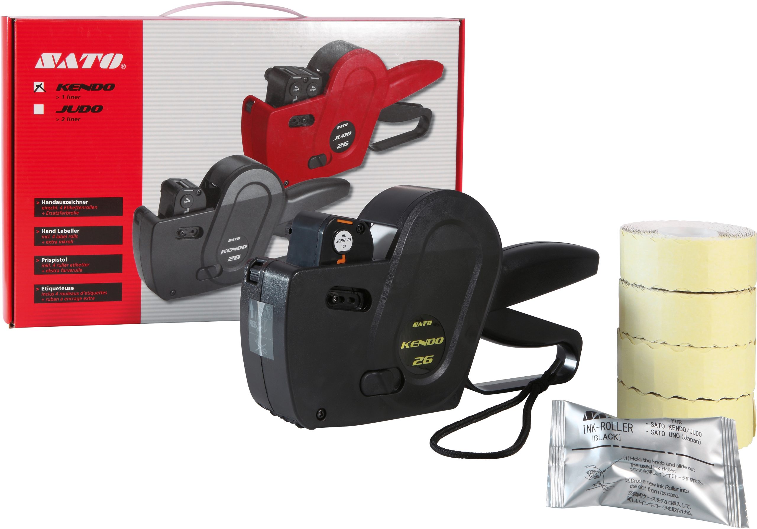 SATO-03099-5706230005215 SATO Preisauszeichner KENDO 26 03099 Starter Set, 6 Ziffern 26x12mm – Hochwertig & günstig bei ShopDeca