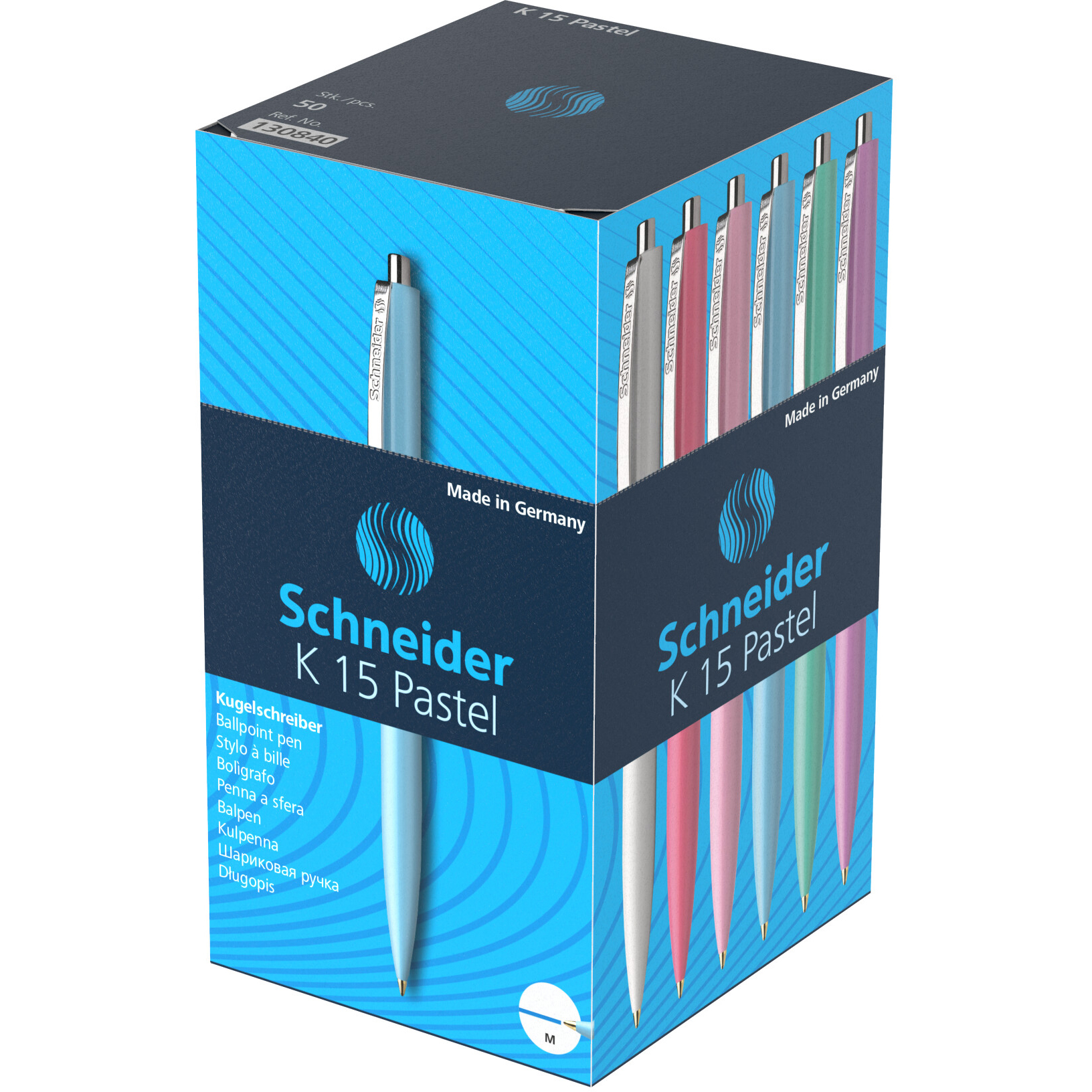 SCHNEIDER-005147-4004675143389 SCHNEIDER Kugelschreiber K15 005147 pastell ass. 50 Stück – Hochwertig & günstig bei ShopDeca