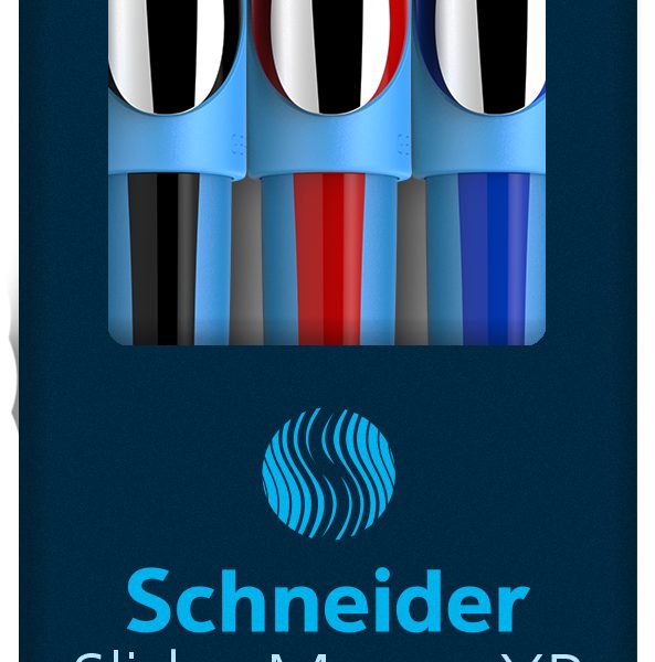 SCHNEIDER Kugelschreiber Slider Memo XB 150293 assortiert, Etui 3 Stück