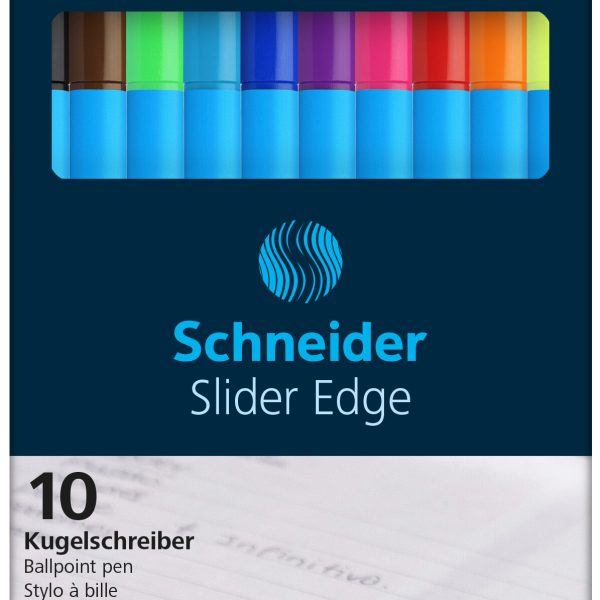 SCHNEIDER Kugelschr. Slider Edge XB 152290 assortiert 10 Stück, Etui