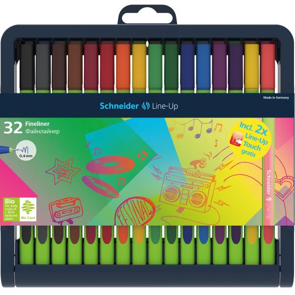 SCHNEIDER Fineliner Line-Up 0.4mm 191091 Etui à 32 Stk.