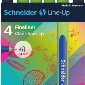 SCHNEIDER Fineliner Line-Up 0.4mm 191094 Etui à 4 Stk.