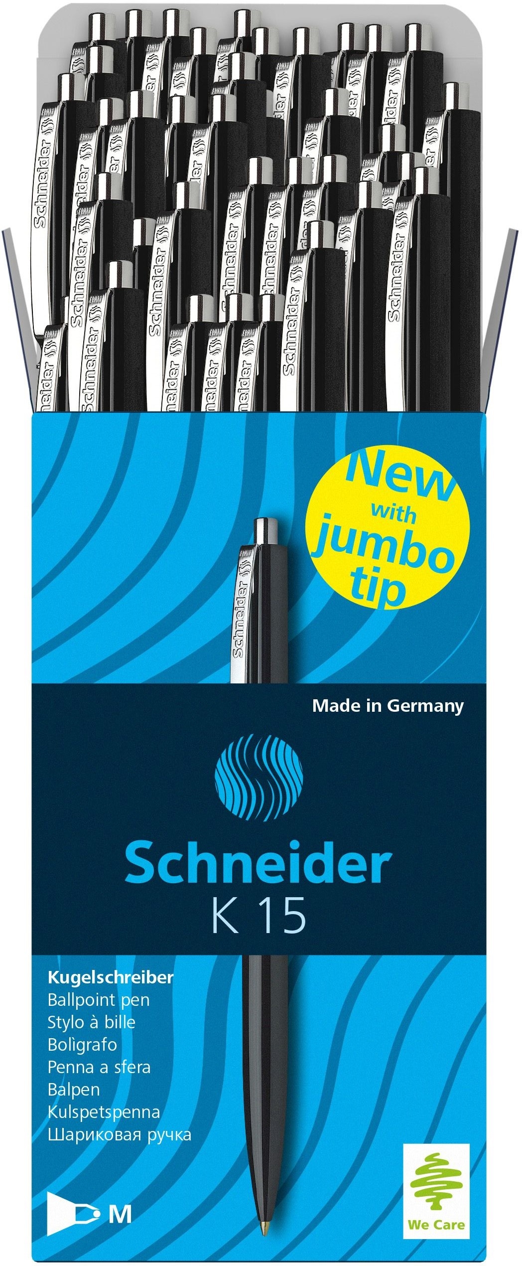 SCHNEIDER-574-50STK-SCHWARZ-K15-4004675130815 SCHNEIDER Kugelschreiber K15 1mm 574/50STK/SCHWARZ /K15 schwarz, 50 Stück – Hochwertig & günstig bei ShopDeca