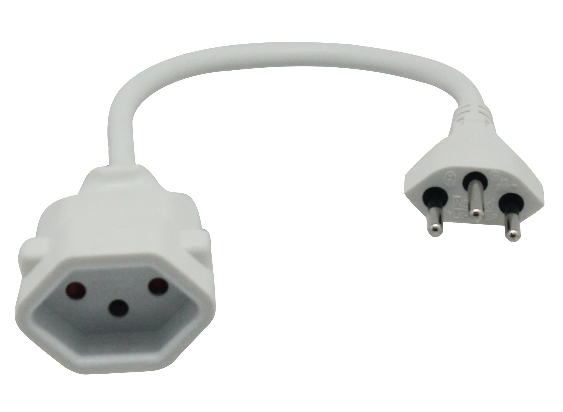 SCHOENENBERGER-02.900.02WS-7611453900026 SCHOENENBERGER Verlängerungskabel 0.2m 02.900.02WS weiss – Hochwertig & günstig bei ShopDeca