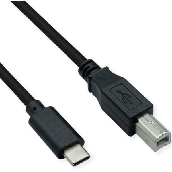 SCHOENENBERGER Cable USB-C to USB-B 90.002/11.02.8336 1.8m, USB 2.0 black