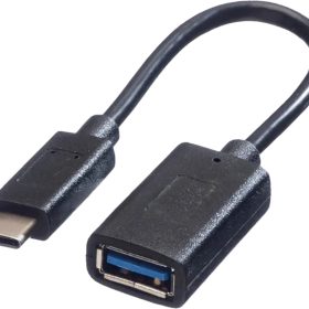 SCHOENENBERGER Cable USB-C to USB-A Female 90.004/11.99.9030 USB 3.2 black