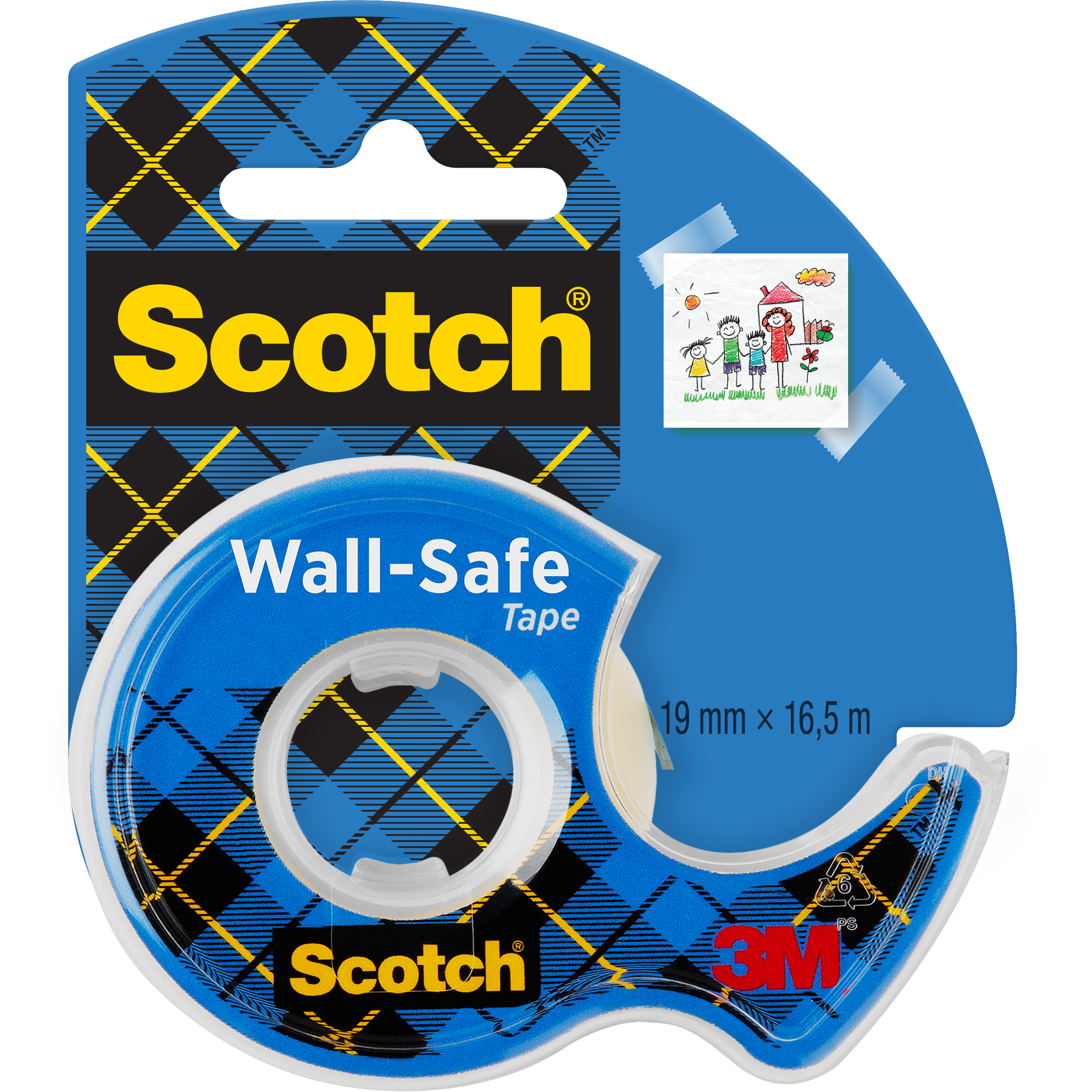 SCOTCH-183-EURO-0068060501745 SCOTCH Wall Safe Tape 19mmx16,5m 183-EURO inkl. 1 Tape – Hochwertig & günstig bei ShopDeca