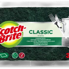 SCOTCH-BRITE Pfannenreiniger Scotch-Brite SBCLSP3 grün, 3 Stück