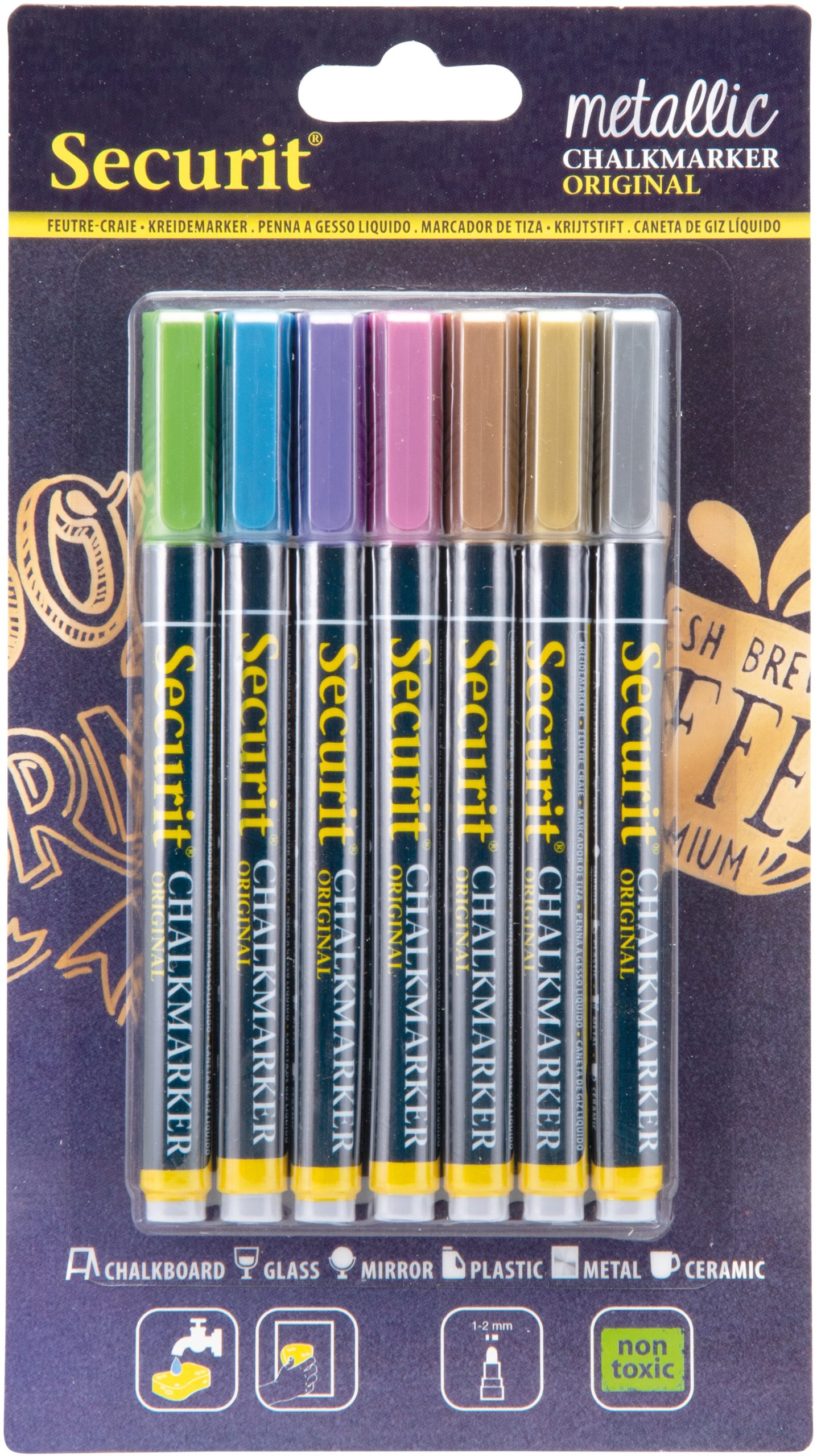 SECURIT-BL-SMA100-V7-MT-8719075285091 SECURIT Kreidestift 1-2mm BL-SMA100-V7-MT metallic, 7 Stück – Hochwertig & günstig bei ShopDeca
