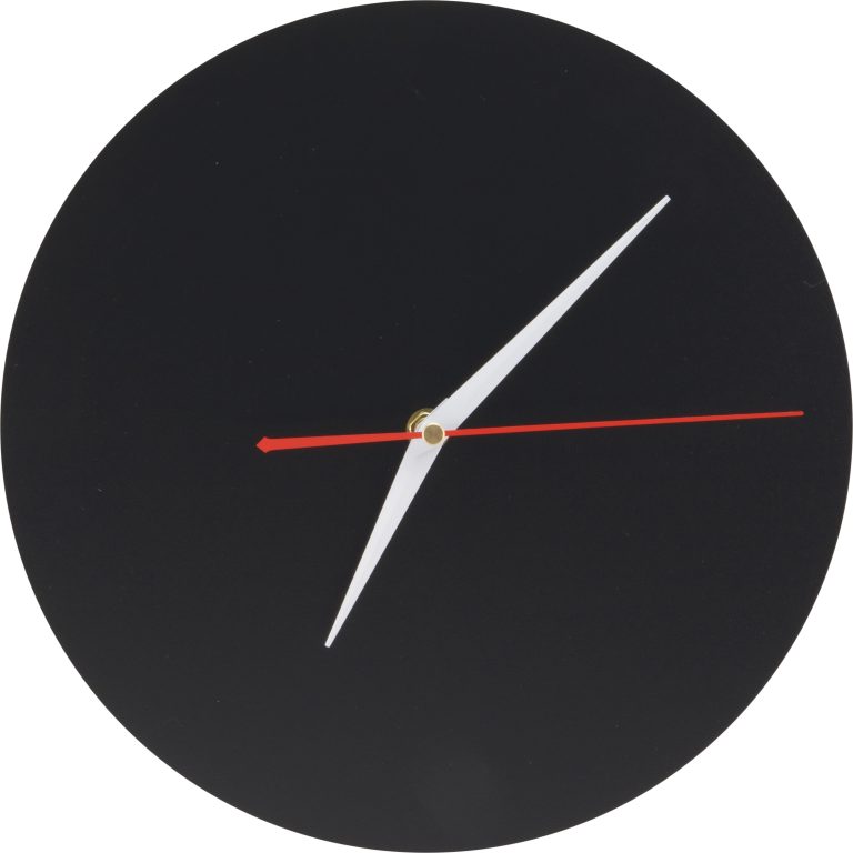 SECURIT Wanduhr SILHOUETTE FB-CLOCK schwarz, beschreibbar