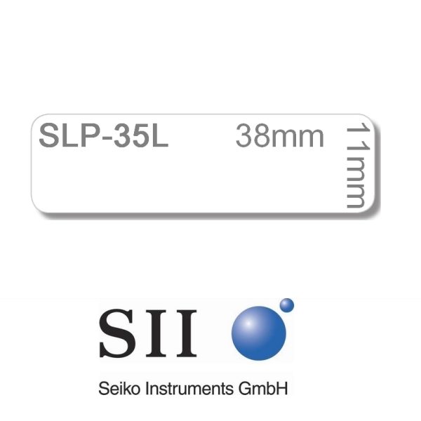 SEIKO Mehrzweck-Etiketten 11x38mm SLP-35L weiss, schmal, DIA 300 Stück