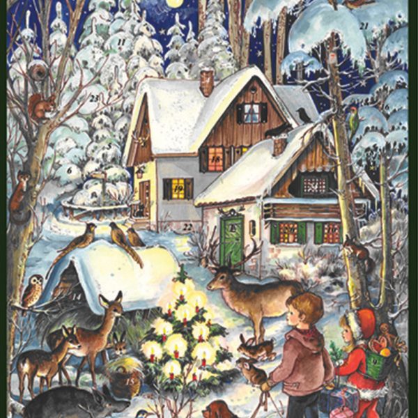 SELLMER Adventskalender 400 409 Winter bei den Tieren A6