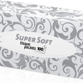 SEMYCARE Kosmetiktücher 21x20,5cm 205050 2-lagig, Box mit 100 Stk.