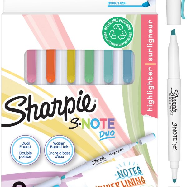 SHARPIE Textmarker S-Note DUO 2182116 8 Stück