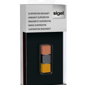 SIGEL SuperDym-Magnete Strong 11mm BA724 titangrau,kupfer,gold 3 Stück