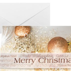 SIGEL Weihnachts-Karten Christmas A4 DS029 Glitter 2/3 mit Umschlägen