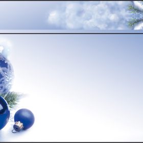 SIGEL Weihnachts-Couverts C6/5 DU036/W Blue Harmony 50 Stück