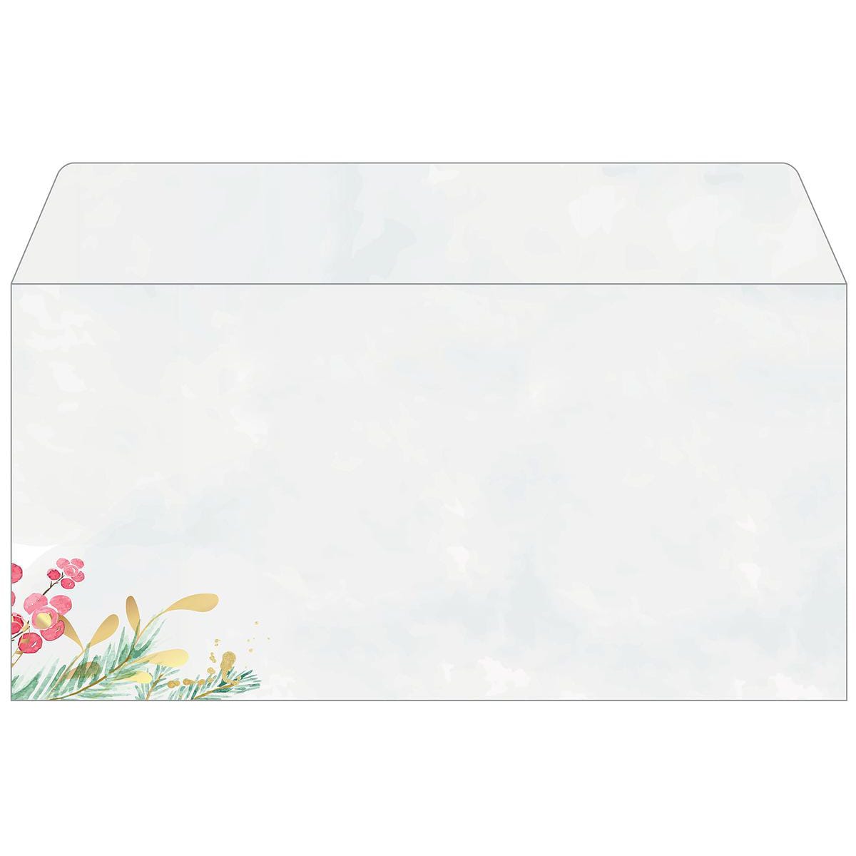 SIGEL-DU608-4004360778155 SIGEL Weihnachtsumschlag 11x22cm DU608 Magic Watercolor 25 Stück – Hochwertig & günstig bei ShopDeca