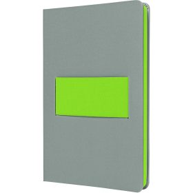 SIGEL Notizbuch Linescape A5 LS201 grau/lime liniert 176 S.
