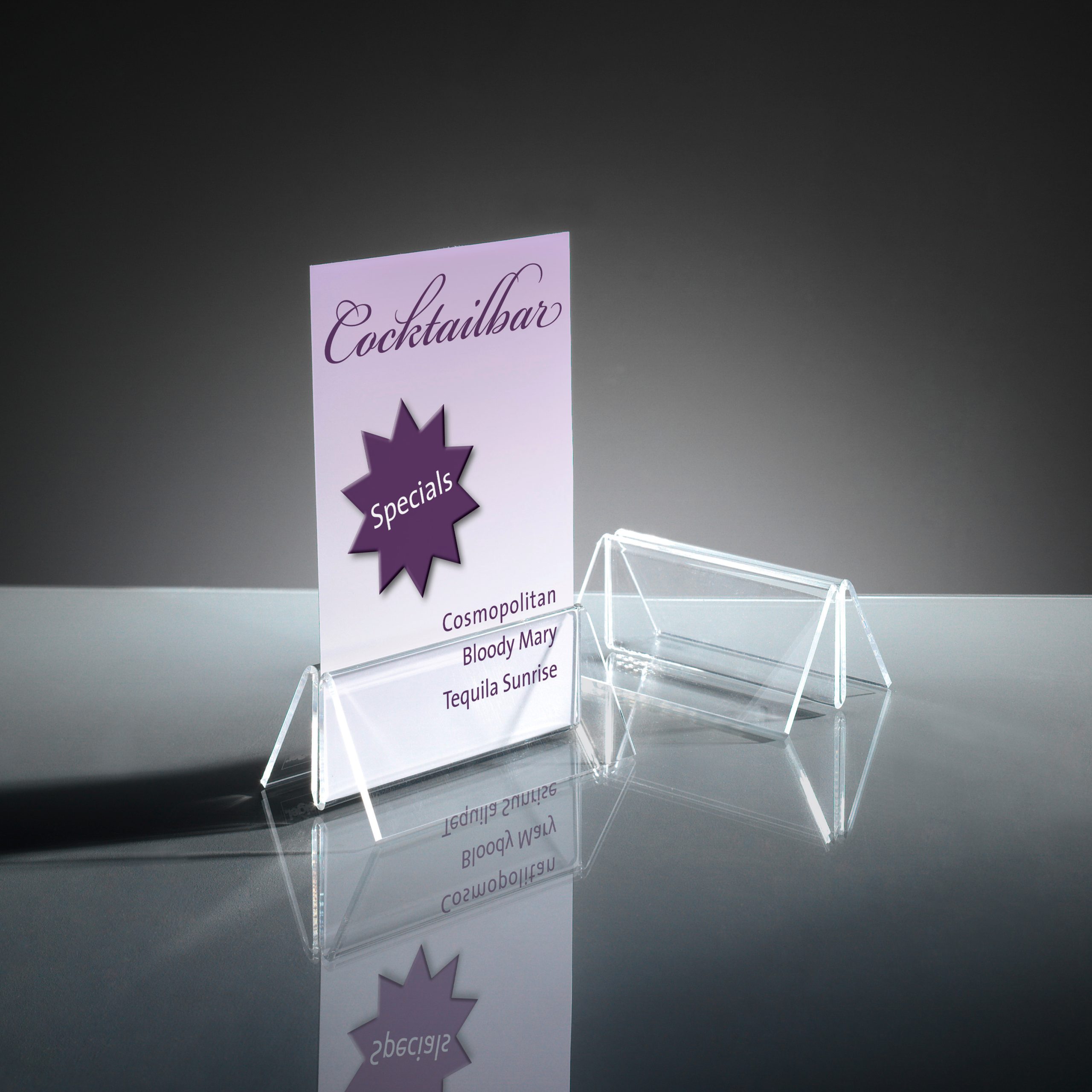 SIGEL-TA150-4004360966446 SIGEL Kartenhalter Acryl TA150 100x50mm 2 Stück – Hochwertig & günstig bei ShopDeca