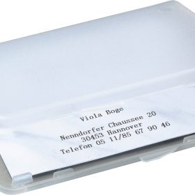 SIGEL Visitenkarten-Etui 89x57mm VA140 transparent für 25 Karten