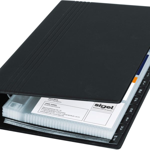 SIGEL Visitenkarten-Ringb. 265x147mm VZ300 A-Z für 200 Karten