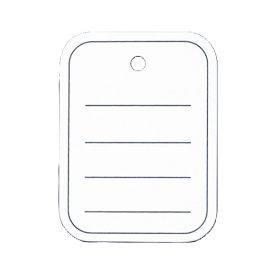 SIGEL Stückwarenanhänger transp. ZB350 40x50mm 500 Stück