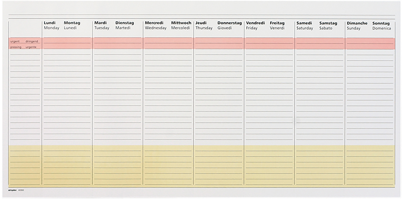 SIMPLEX-40350.26-7611468041370 SIMPLEX Wochenplaner immerwährend 40350.26 1W/1S 50 Blatt ML 42x21cm – Hochwertig & günstig bei ShopDeca