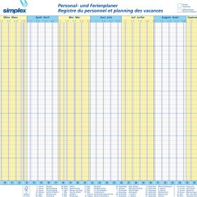 SIMPLEX Planograph 10 Stück 2027 40365.27 1J/1S DE/FR 64x29.6cm