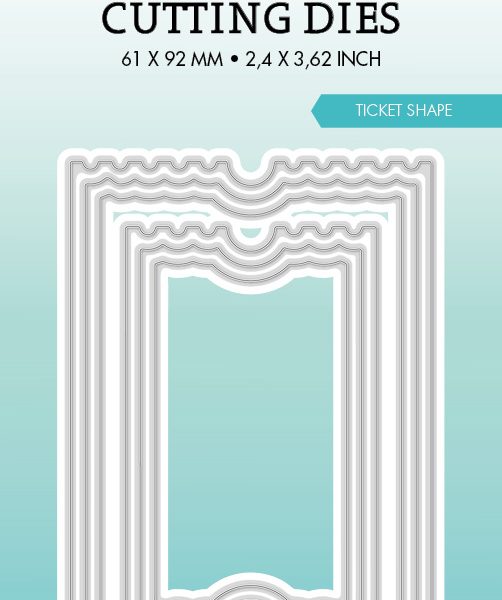 SIZZIX Stanzformen 6.1x9.2x0.1cm CD441 Ticket 6 Stück