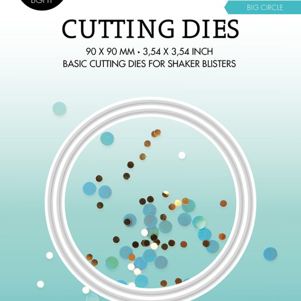 SIZZIX Stanzformen 9x9x0.1cm CD453 Kreis 2 Stück