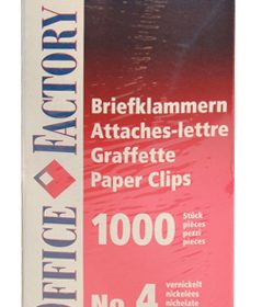 SMART OFFICE Büroklammern Gr.4 1014 vernickelt, 32mm 1000 Stk.